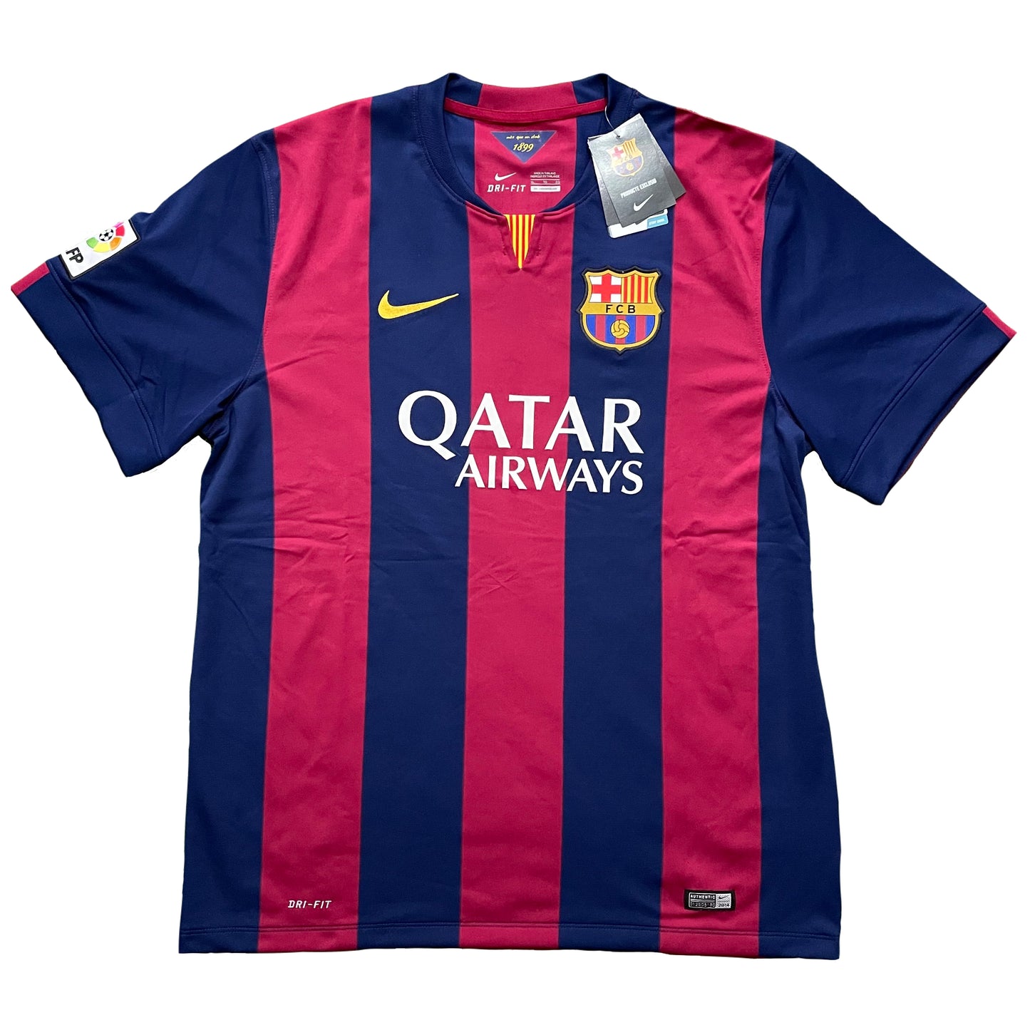 Australië Goedkeuring Door 2014-2015 FC Barcelona home shirt #3 Piqué (S, XL) – Football and Shirts