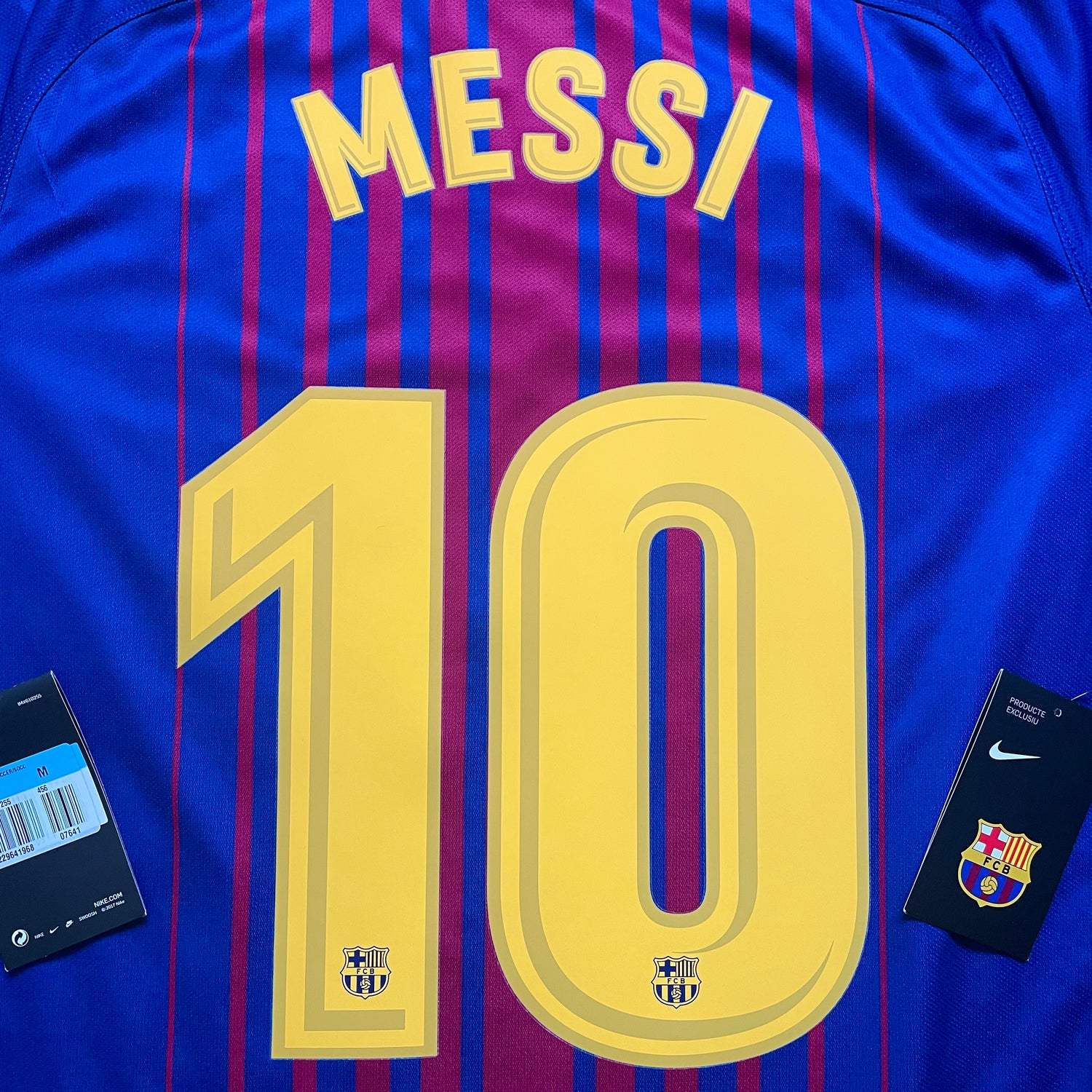 Behoren insluiten Ambassade 2017-2018 FC Barcelona home shirt #10 Messi (S, M) – Football and Shirts
