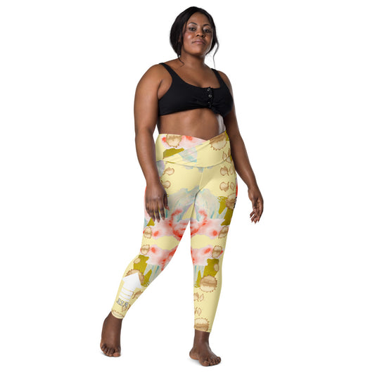 Black & Neon FTE Crossover leggings with pockets – Yellow Lite Boutique