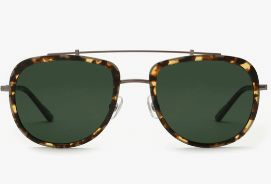 KREWE Breton Acetate & 24K Titanium Aviator Sunglasses