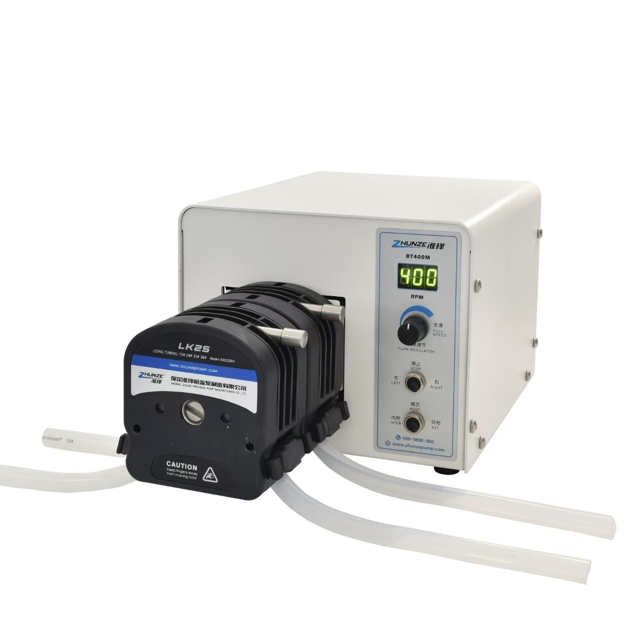 T600M LK25*2 Peristaltic Metering Pump Dual Heads, Laboratory Liquid Metering Precision Dosing Pumping
