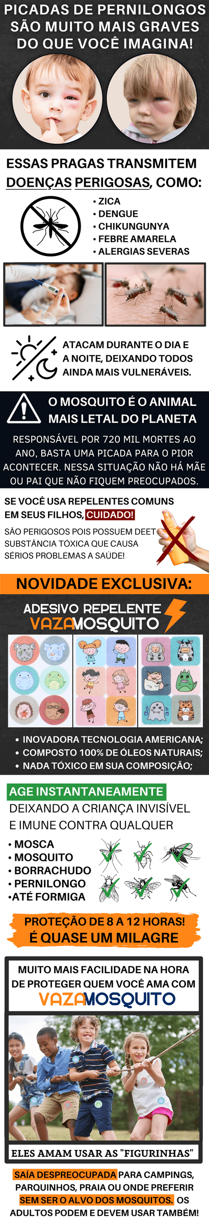 VazaMosquito Adesivo Repelente Original