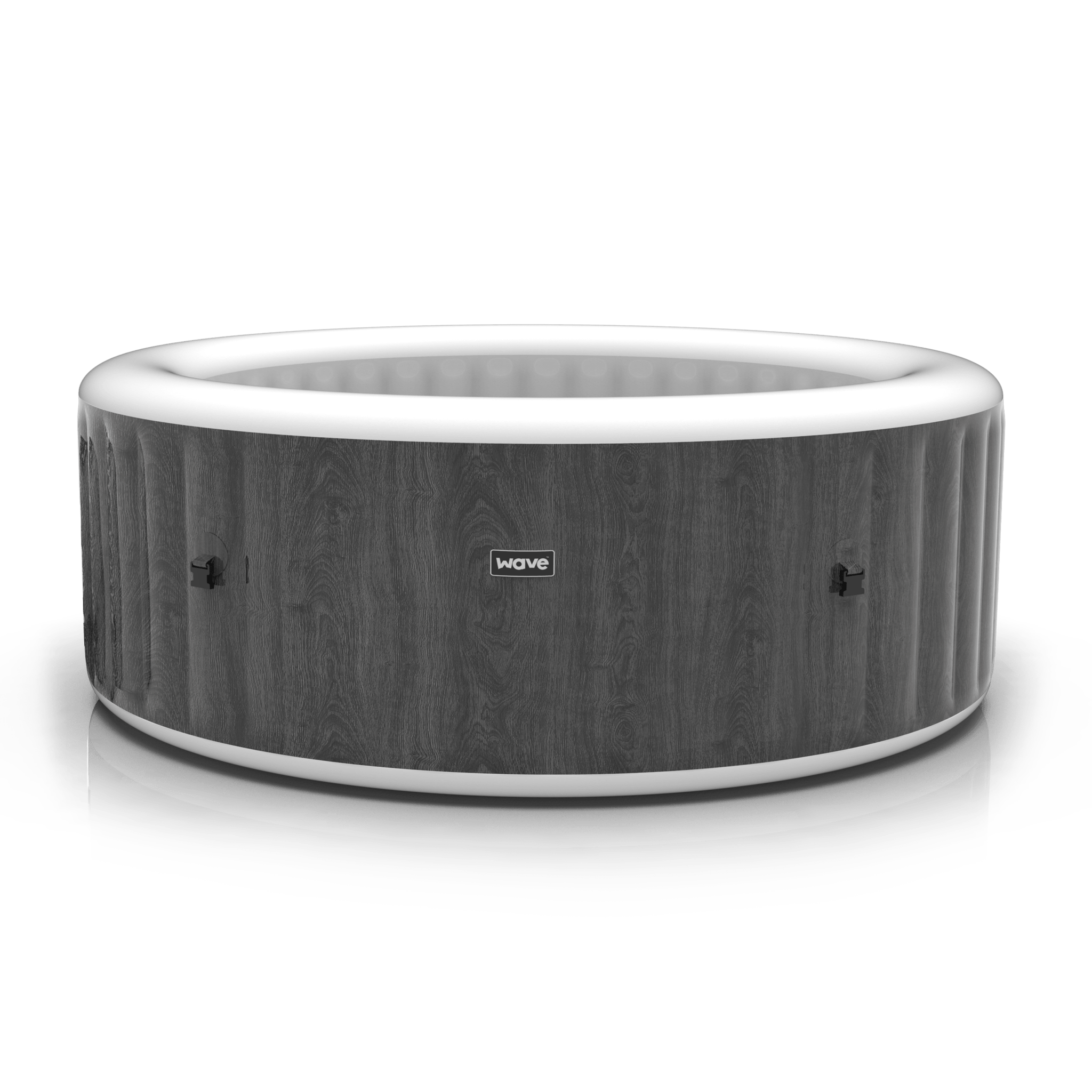 Atlantic 4 Person Inflatable Hot Tub | Gray Wood - Wave Spas USA product image