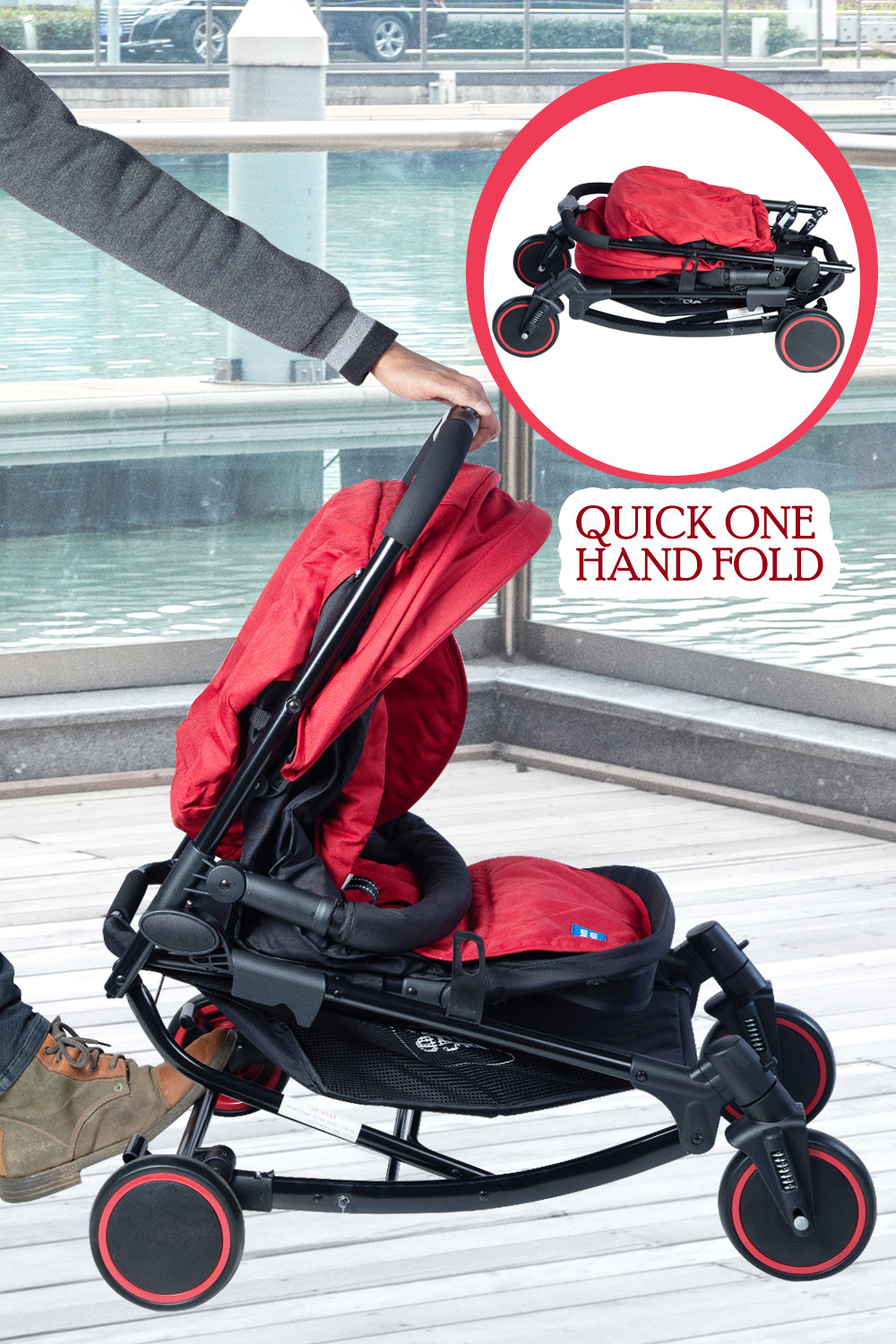 Mee Mee Premium 2 in 1 Baby Pram Stroller with Rocking Function | Baby Rocker Stroller