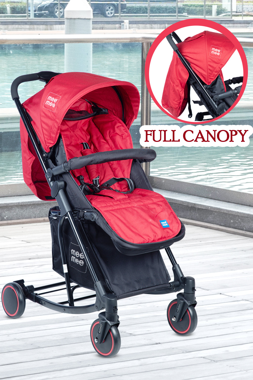 Mee Mee Premium 2 in 1 Baby Pram Stroller with Rocking Function | Baby Rocker Stroller