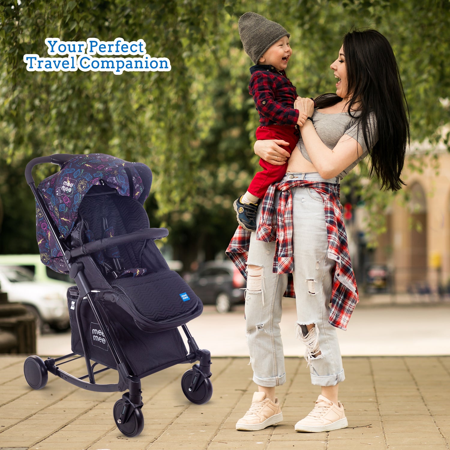 Mee Mee Premium 2 in 1 Baby Pram Stroller with Rocking Function | Baby Rocker Stroller