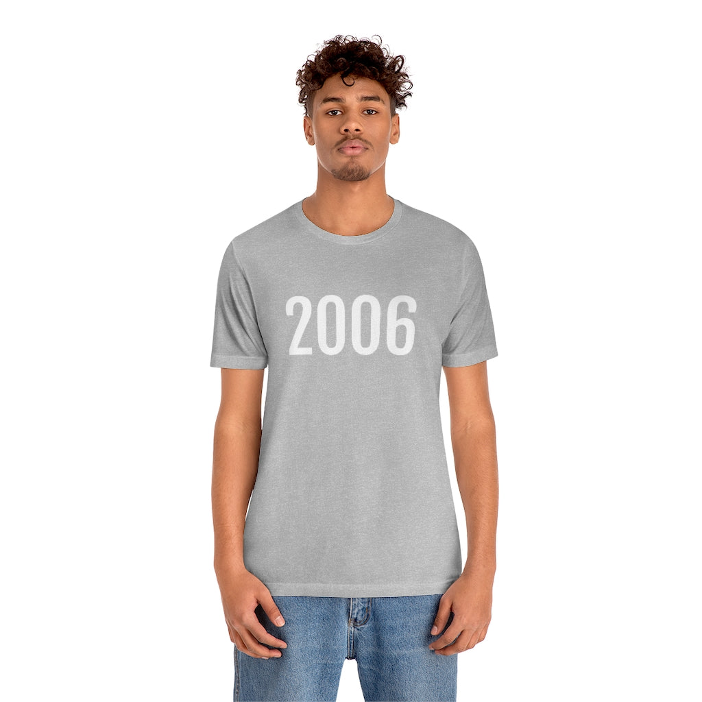 Number 2006 T-Shirt | 2006 Numbered Shirt - T-Shirt - PetrovaDesigns - Cotton - Crew neck - DTG - Men's Clothing - Mother’s Day promotion - Regular fit - T-shirts - Unisex - Women's Clothing