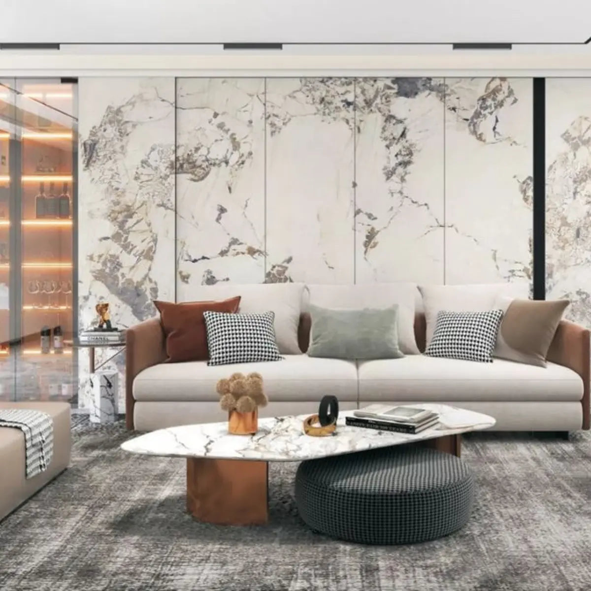 High Quality 3D PVC Marble Wall Panel - 1220*2900*5mm (GJ-20) - LUXWORLD