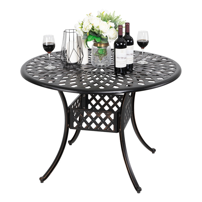 42 inch round outdoor dining set