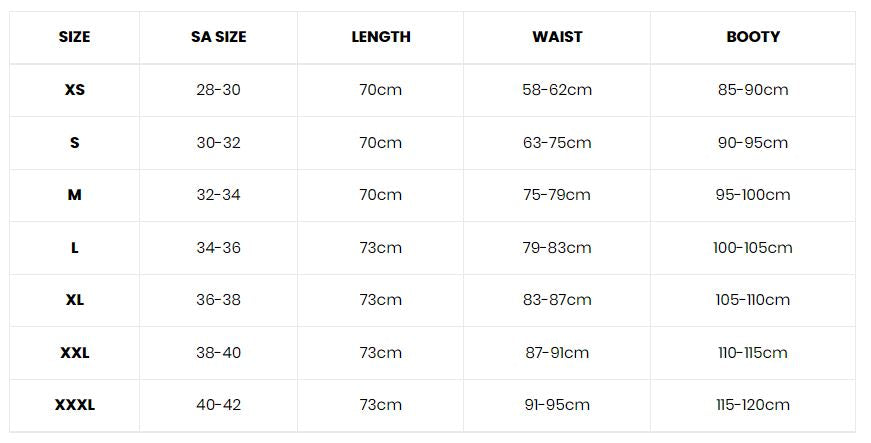 Size Guide – Lady Lush Clothing