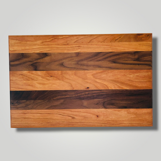 Small Maple and Cherry Cutting Board (12x9) - Shape of Yew