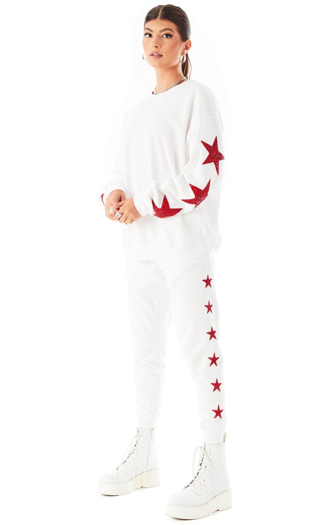RED STAR PATCH PULLOVER