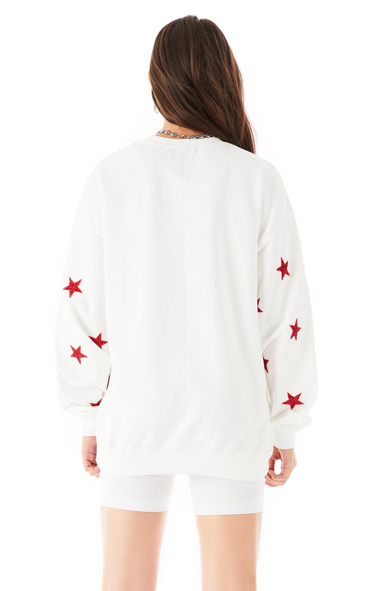 RED STAR PATCH CLUSTER PULLOVER