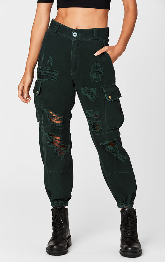 baggy green cargo pants