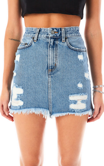 basic denim skirt