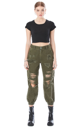 khaki utility skinny jeans