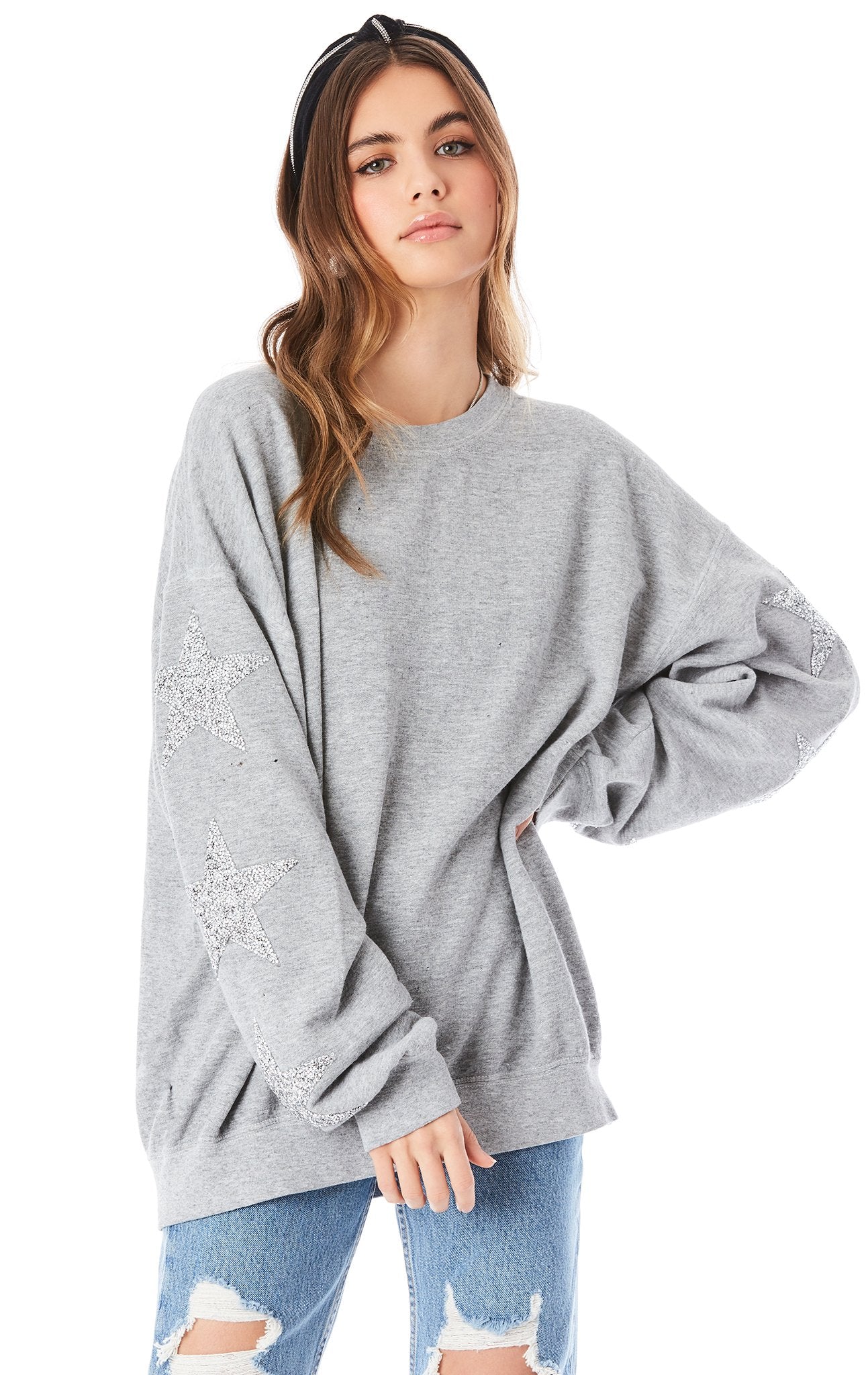 SILVER STAR PATCH PULLOVER