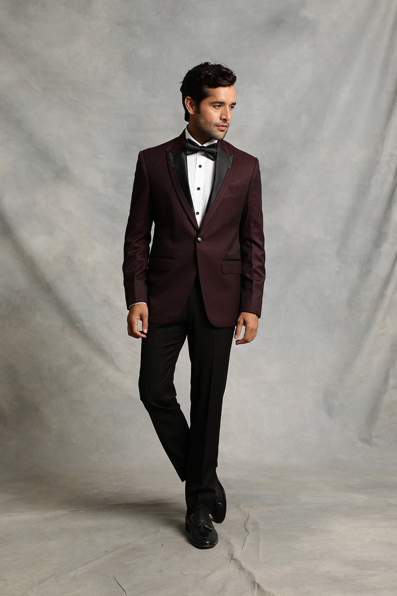 Pergine - Wine - Vibrant Red Velvet Tux Jacket, Tuxedos