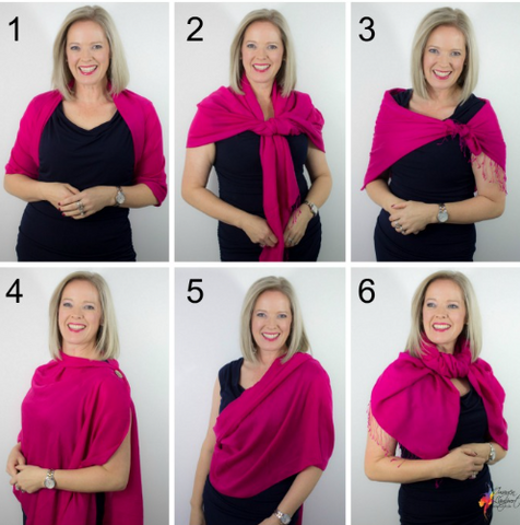 6 ways to style your pashmina scarf