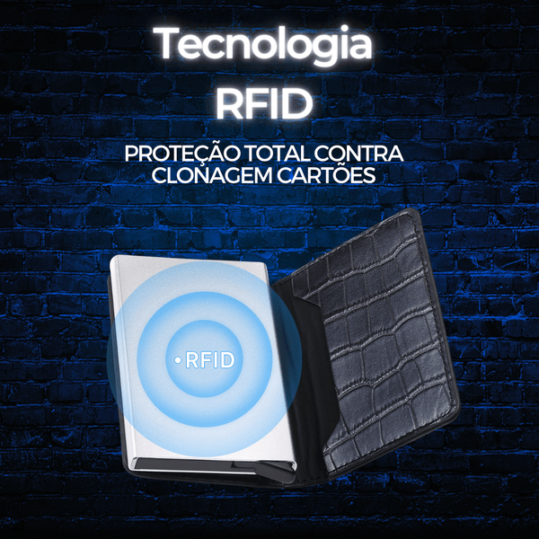 Carteira Carbon Fiber - RFID (60% OFF)