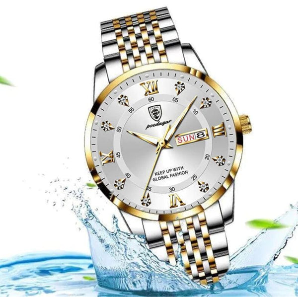 Relógio Premium Masculino Aço Inoxidável Prova D'água