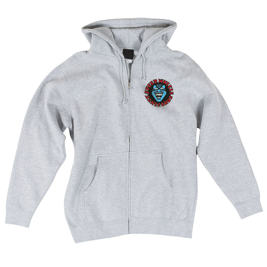 santa cruz screaming hand zip hoodie