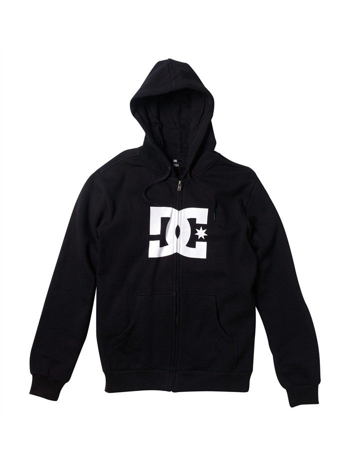 DC Star 1 Zip Hoodie - Black - Men's 