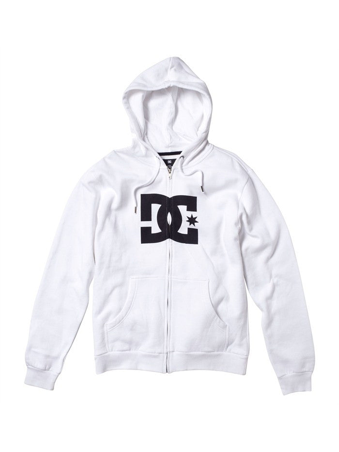 DC Star 1 Zip Hoodie - White - Men's 