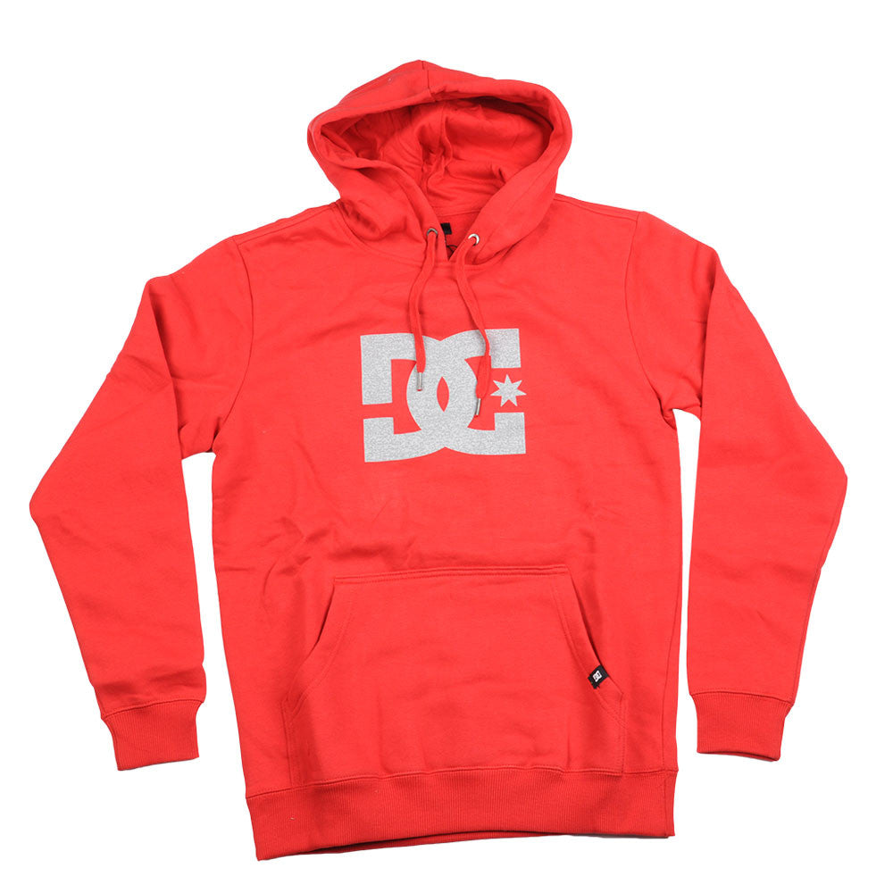 red dc hoodie