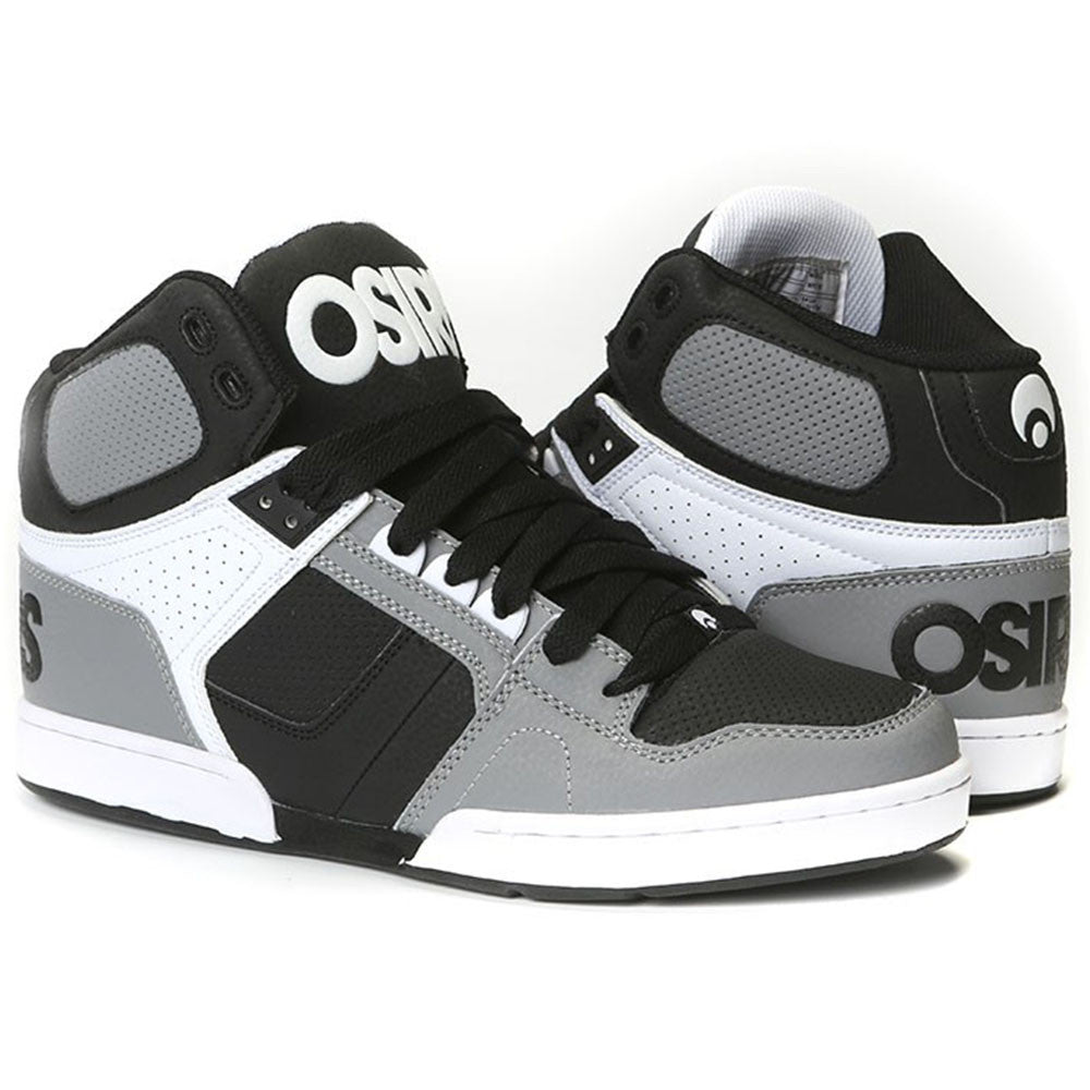 black and white osiris shoes