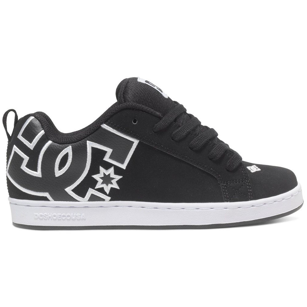 DC Court Graffik Women's Skateboard Shoes - Black/Black/White XKKW ...