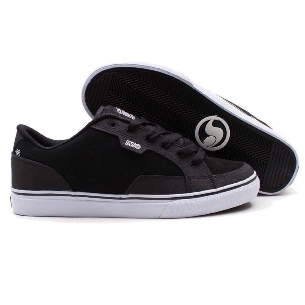 DVS Carson - Black/White Nubuck 015 - Skateboard Shoe – SkateAmerica