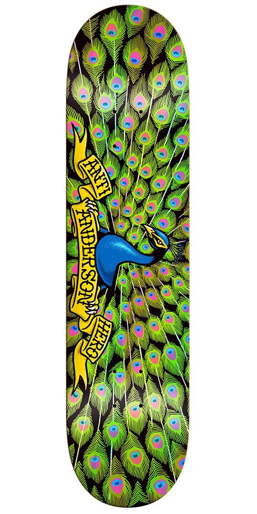 Anti-Hero Anderson Ostentation Skateboard Deck - Green - 8.4in x 32.0i ...