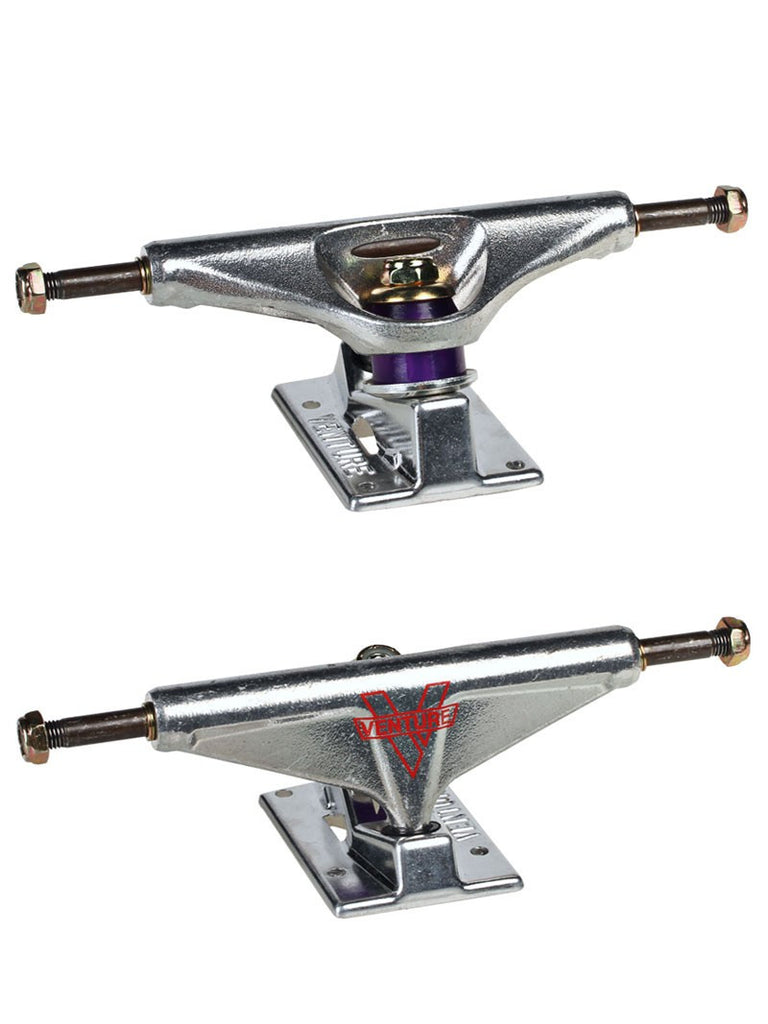 Venture Polished V-Light High Skateboard - 5.25 - Silver/Silver SkateAmerica