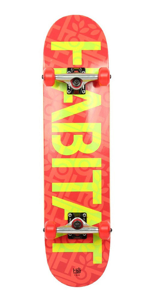 voor Uitrusten Baron Habitat Stencil Small Complete Skateboard - 7.625 x 31.6 - Red/Yellow –  SkateAmerica