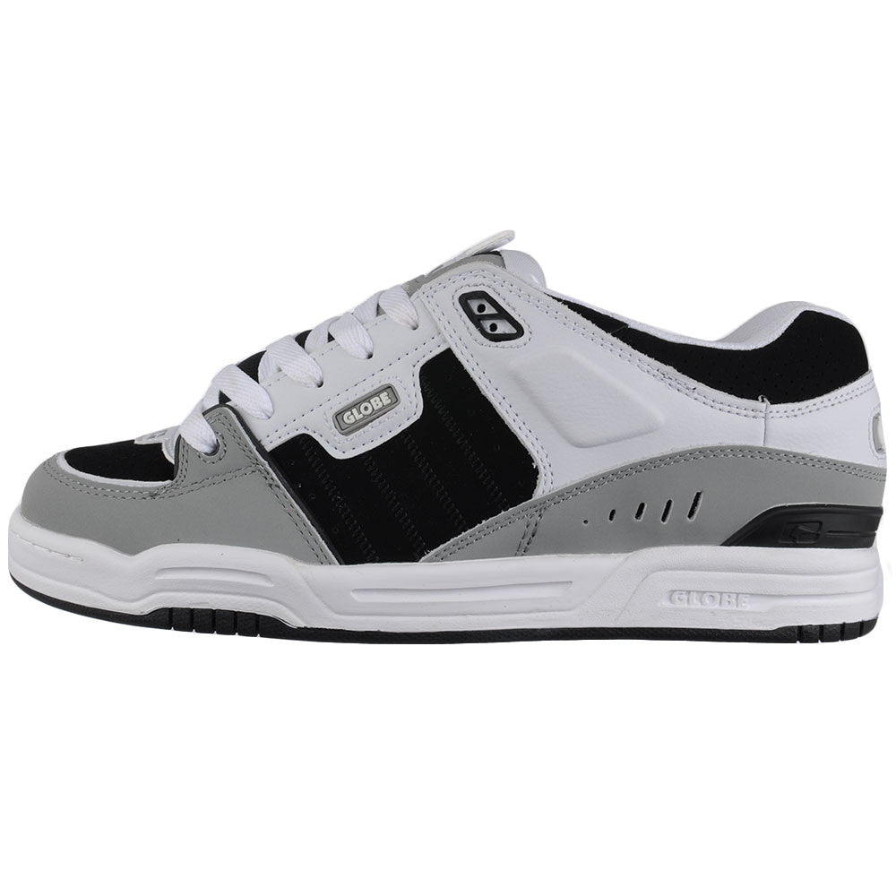 Globe Fusion Skateboard Shoes - Grey/White/Black – SkateAmerica