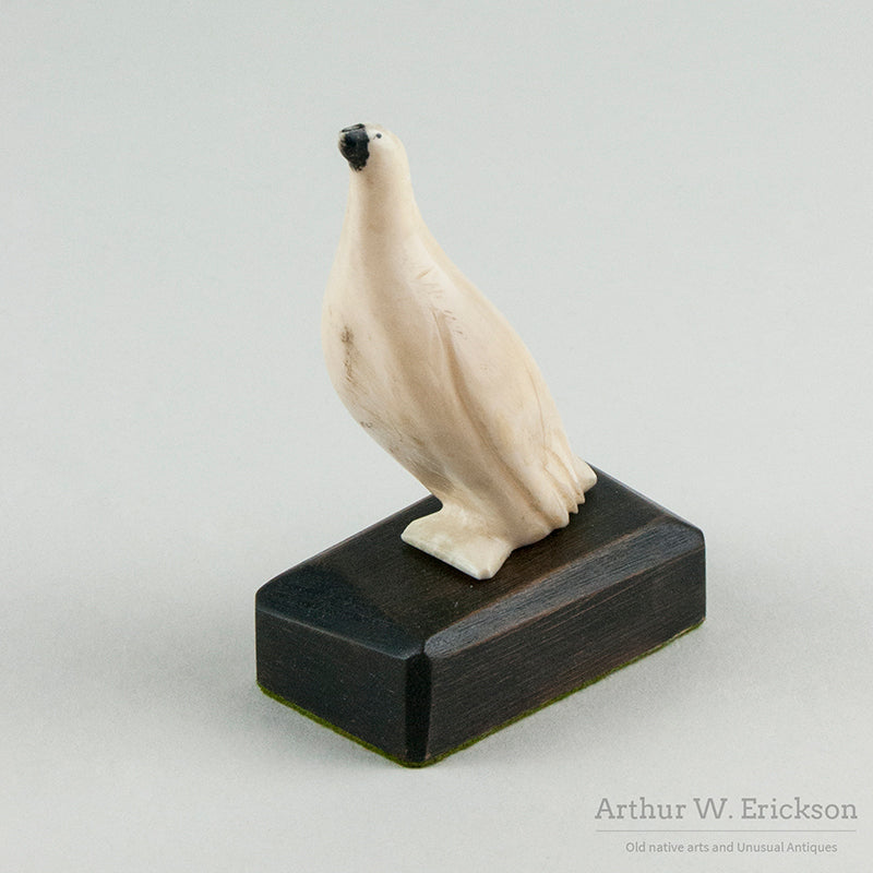 Walrus Ivory Carved Snow Goose