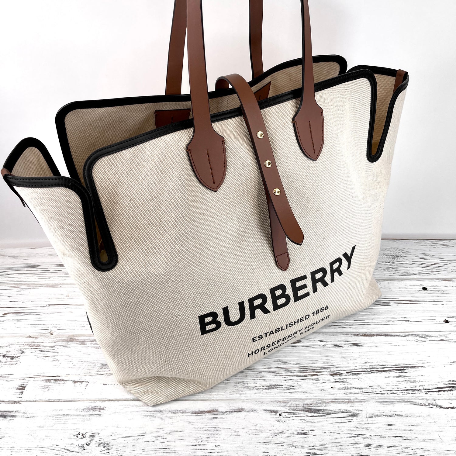 burberry open tote