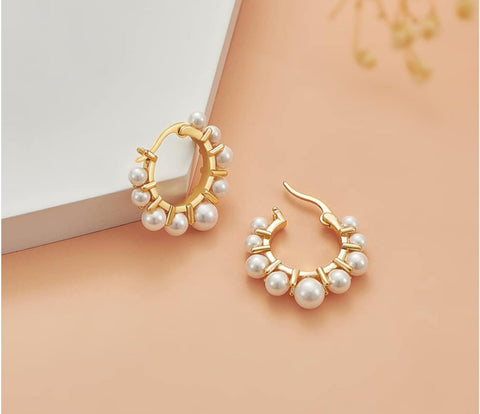 Pearl Hoops