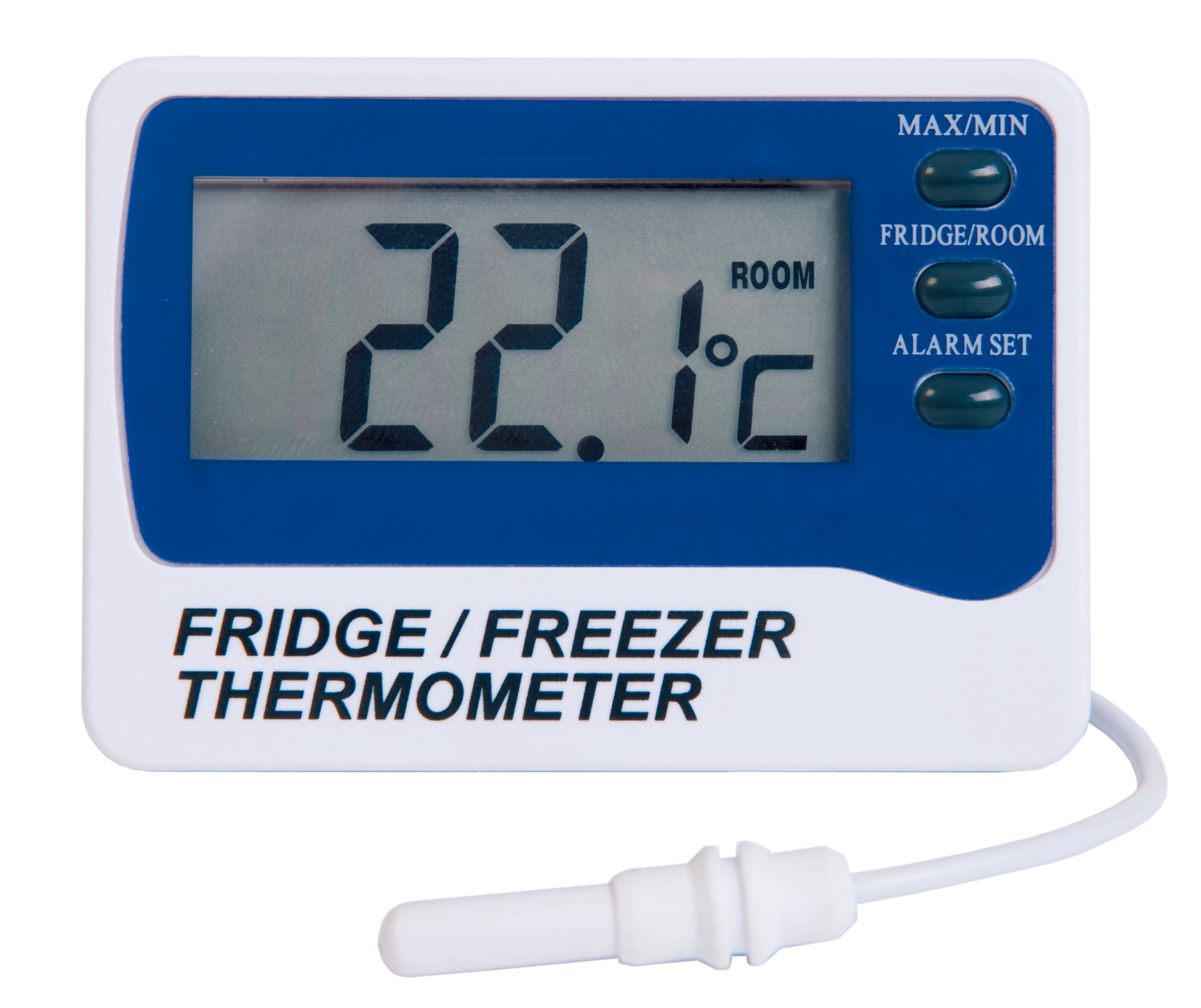 Thermomètre de Frigo Congelateur, Thermomètre Extérieur Thermomètre pour  Réfrigérateur avec 2 Capteurs sans Fil avec Alarme Sonore pour une