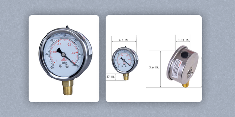 Stainless steel pressure gauge