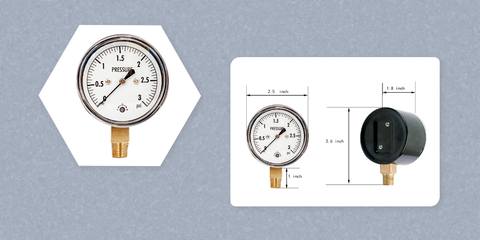 Low capsule pressure gauge