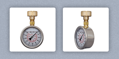 Water pressure test gauge