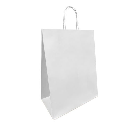 Cake 13x10x13 inches White Paper Bags Twisted Handles; $0.65/pc, 250pc –  Kis Paper Canada