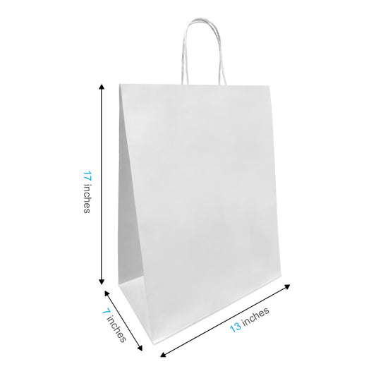 250pcs Star 13x7x13 inches Kraft Paper Bags Twisted Handles; $0.40/bag –  Kis Paper Canada