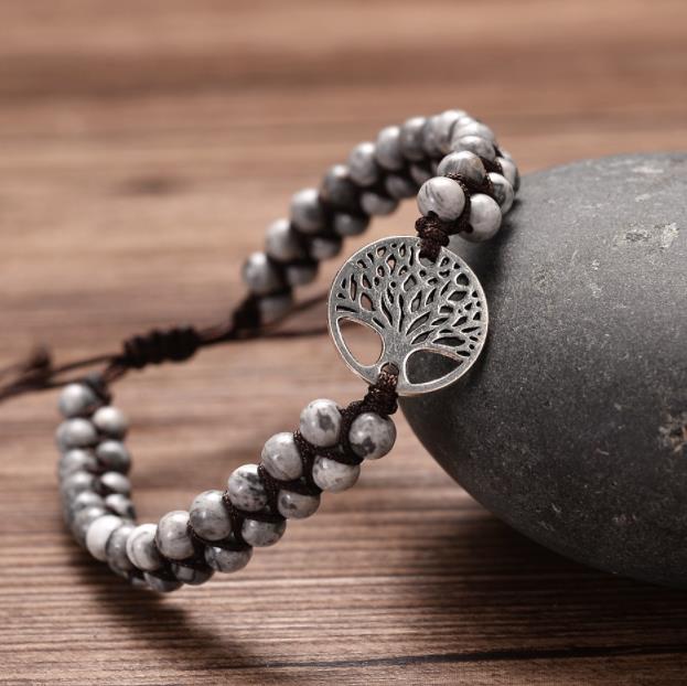 Stone Accessories  -Tree Charm Bracelets - Yoga Friendship Lover