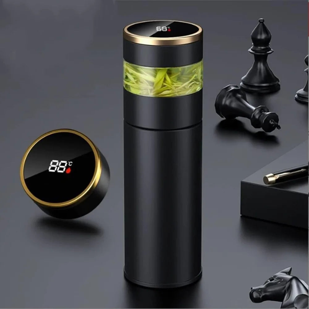Smart Thermos with Tea Infuser & Temperature Display: Enjoy Perfect Tea On-the-Go (450ml)