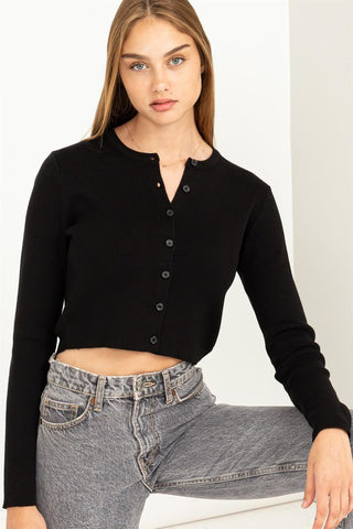 HYFVE | Extra Sweet Long Sleeve Button-Up Cardigan Sweater