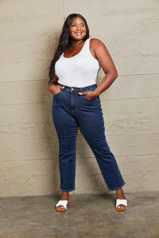 Judy Blue | Tummy Control High Waisted Straight Jeans Pants