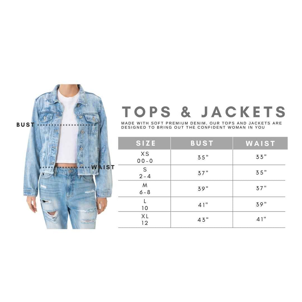 Kancan USA Tops & Jackets Size Chart